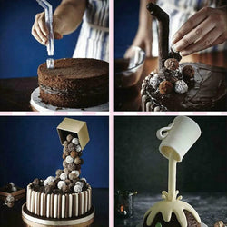 Gravity defying cake stand