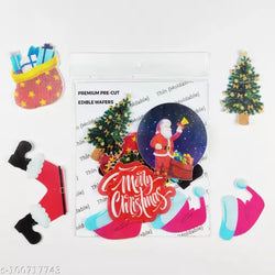 Tastycraft Christmas Edible Pre-Cut Wafer Paper pack of 8 (WPC-405)