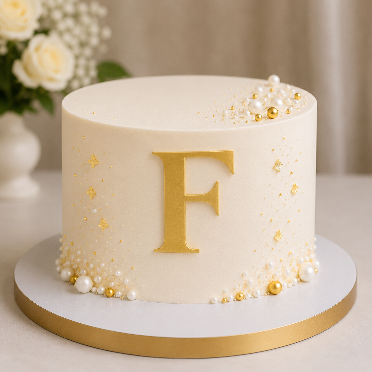 F Alphabet 2 inch Acrylic Topper