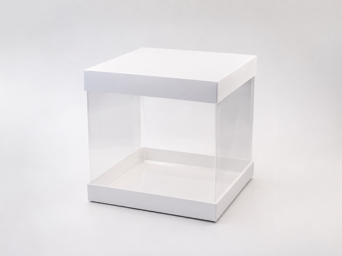 Pull me up Square Cake box (10x10x10 inches)