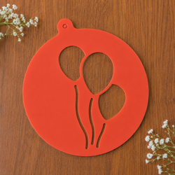 Balloon Pattern Cake Stencil