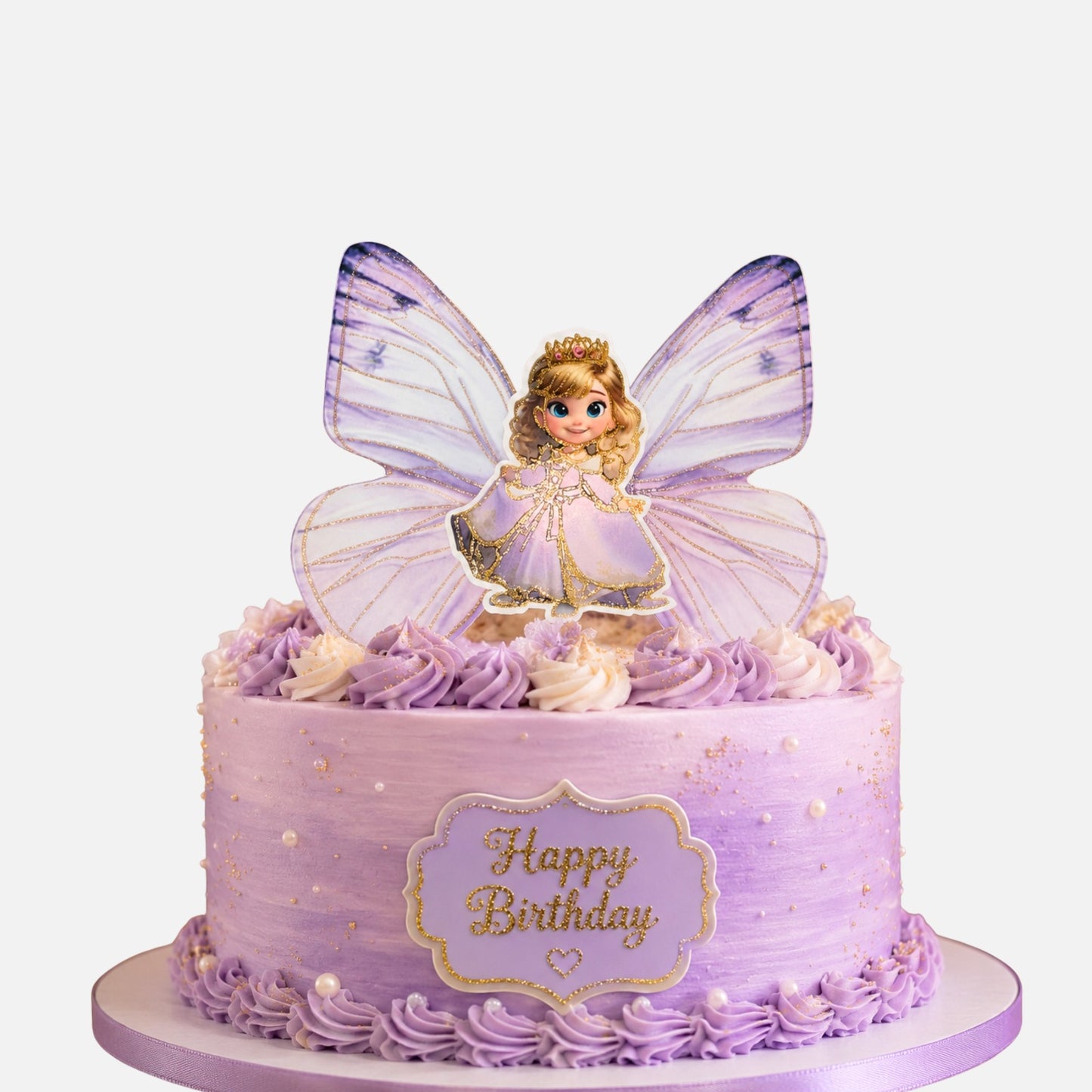 Princess butterfly Theme Topper (2 wings 1 princess)