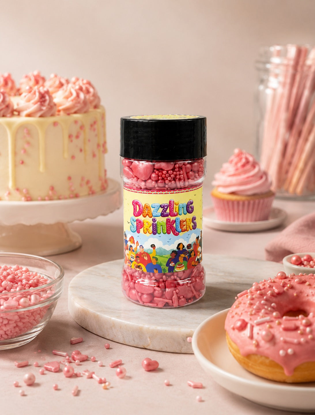 Pankraft Pink Mix Dazzling Sprinklers 100gm