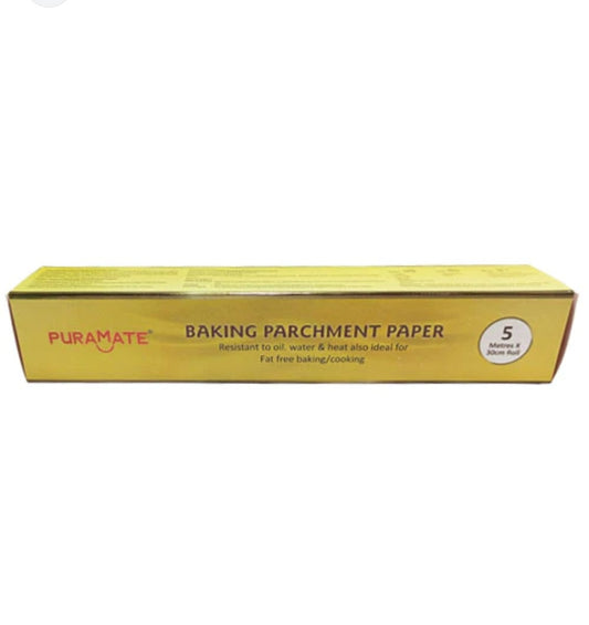 Puramate Baking Parchment Paper 5 meter x 30cm roll