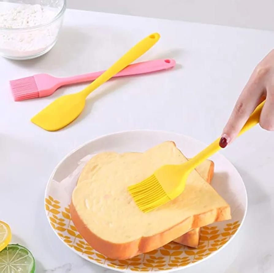 Premium silicon spatula & brush set - small
