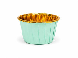 Mint green cupcake liner pack of 50 (size 1.5x2inch)