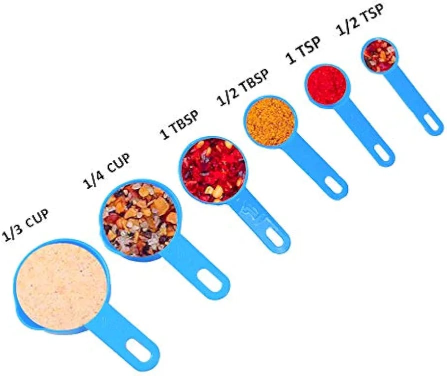 Measuring jar with spoons
