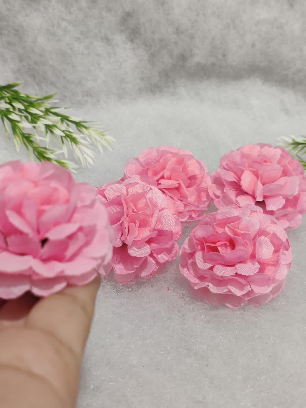 Baby Pink Mini Artificial Flower pack of 3