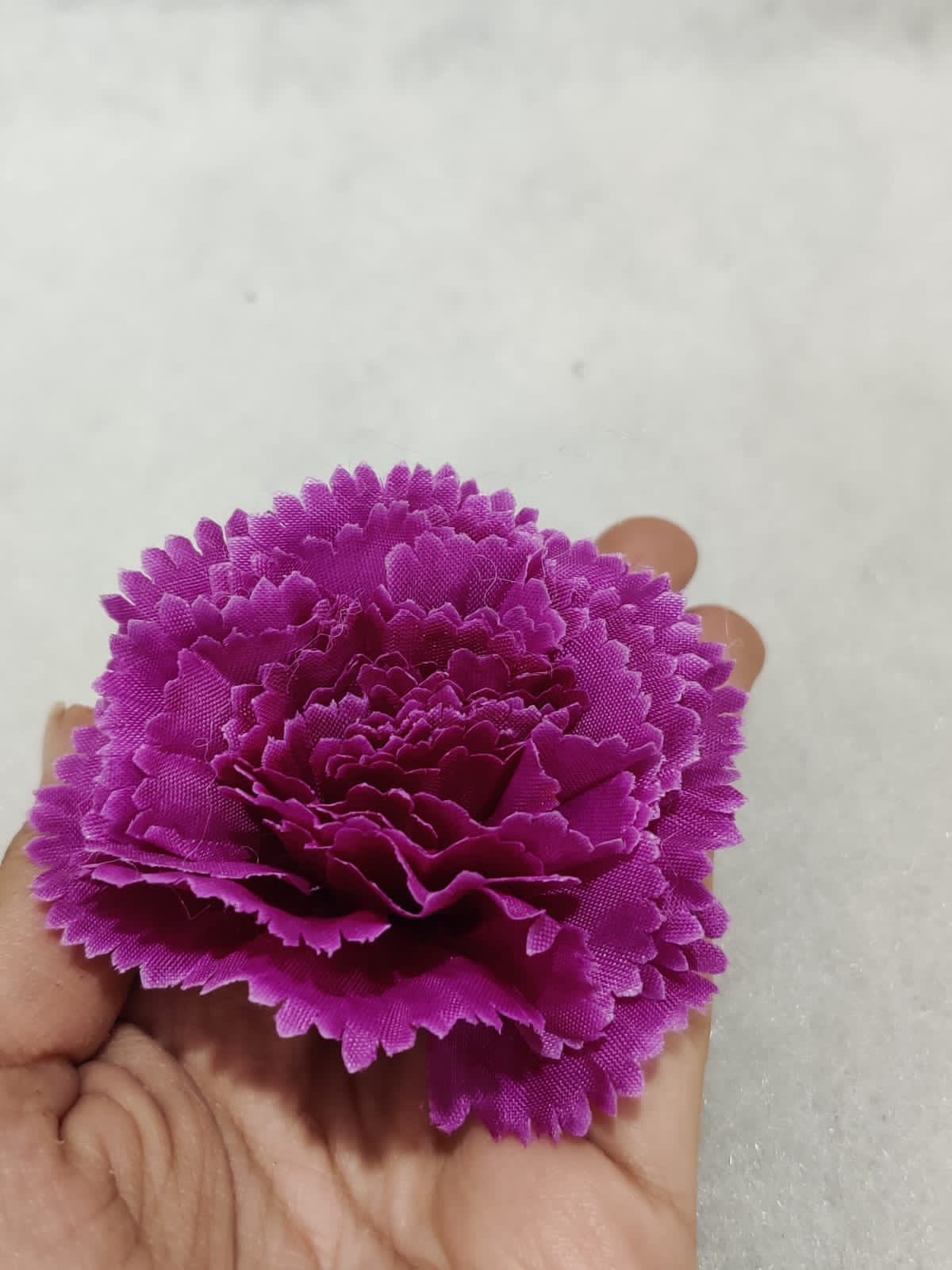 Purple Carnation Artificial Flower pack of 3