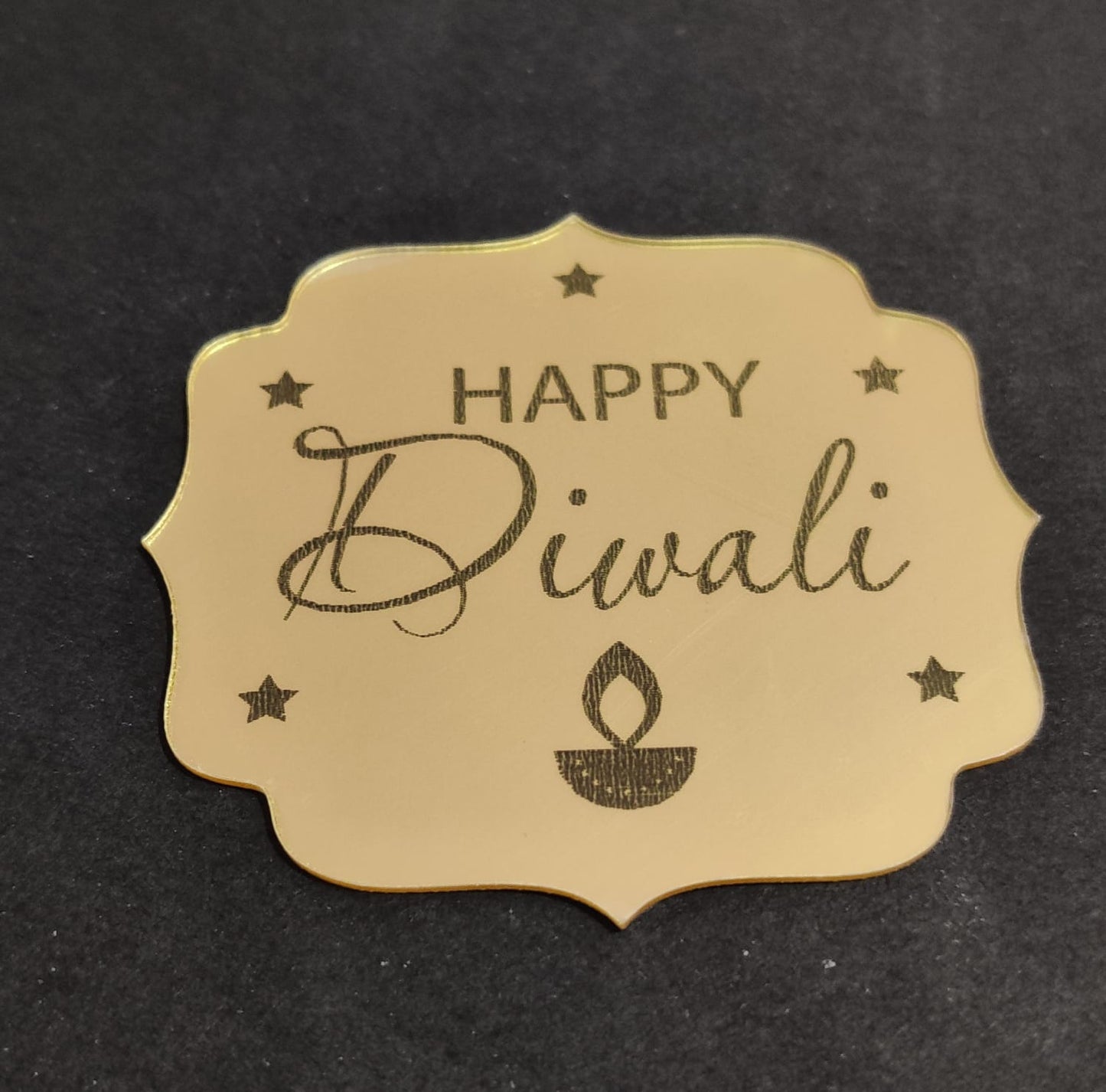 Happy Diwali Acrylic Coin size - 2.5 Inch