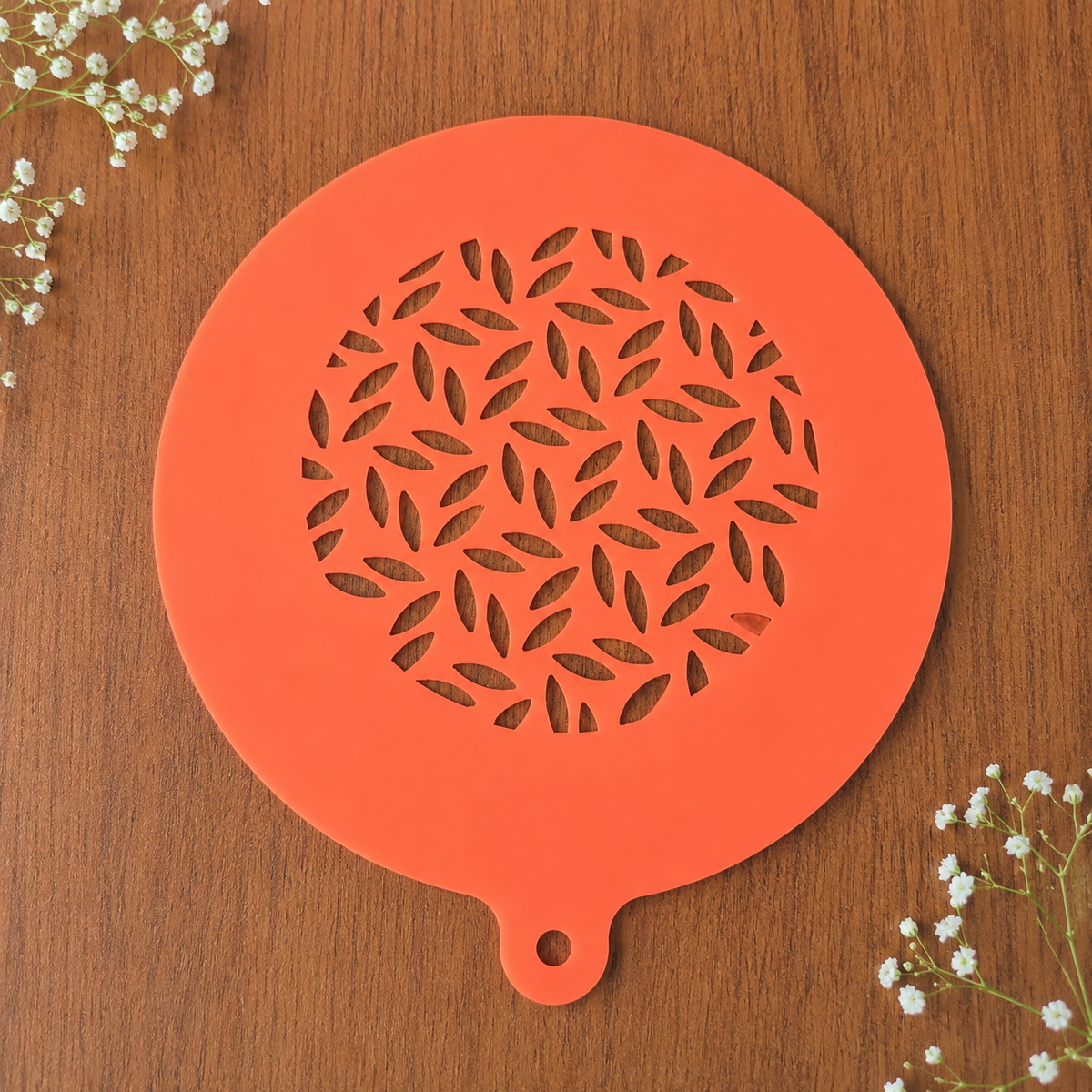 Leaf Pattern Cake Stencil