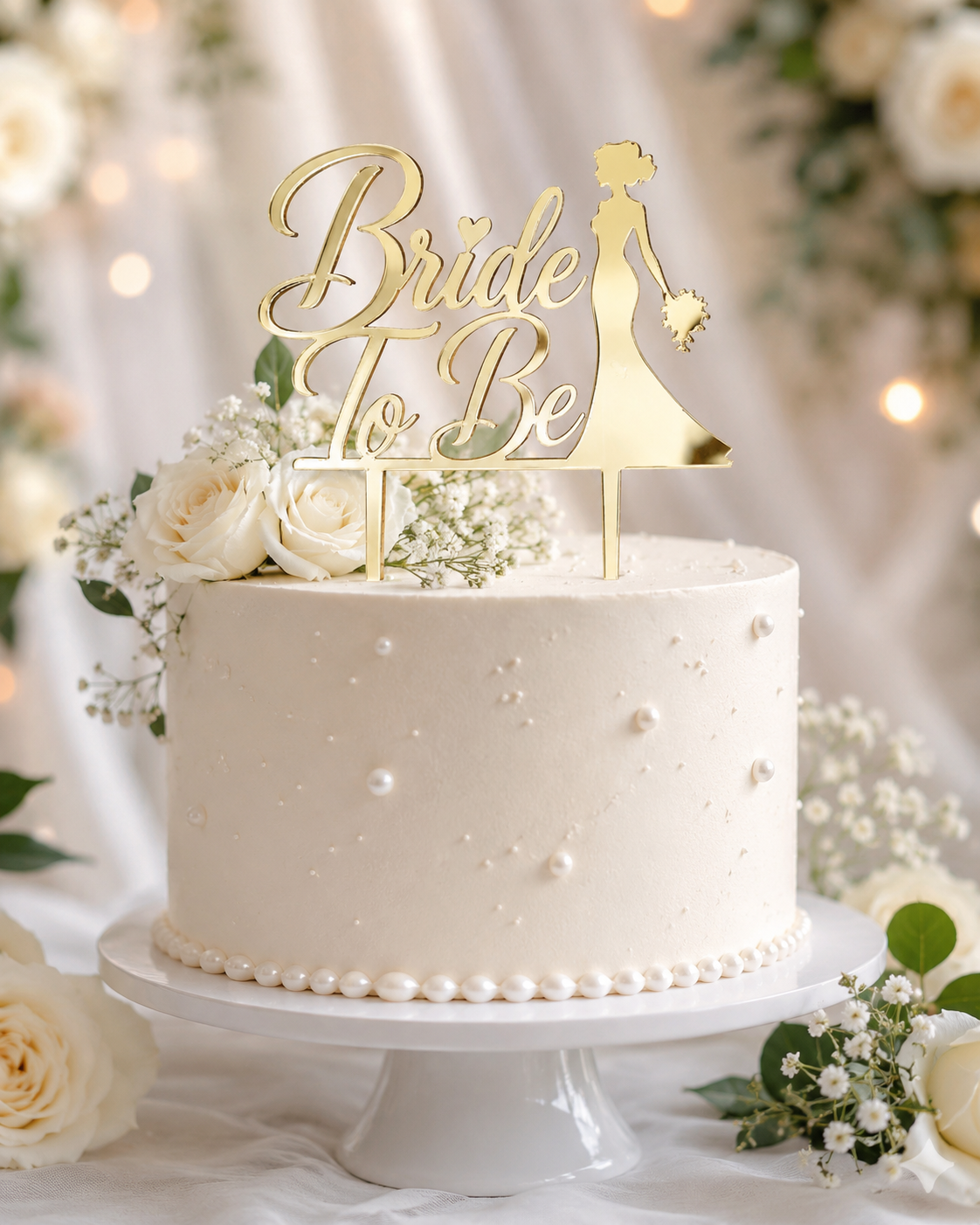 Bride To Be 3 Inch Acrylic Topper Pack Of 10
