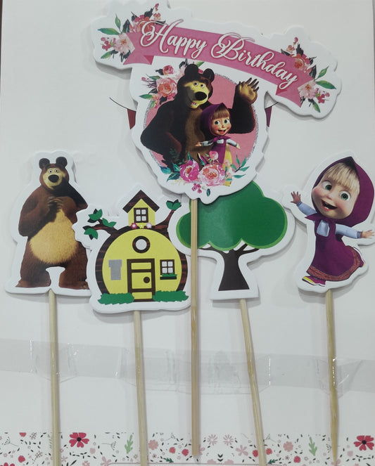 Masha and  Bear Theme Topper