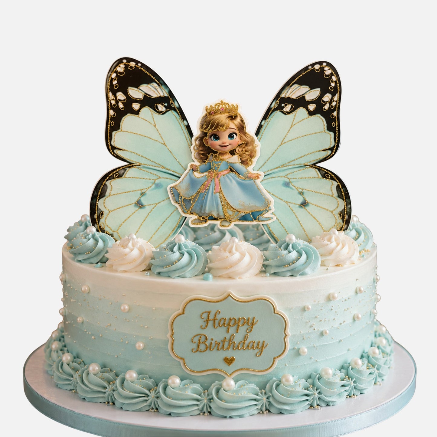 Princess Butterfly Theme Topper (2 wings 1 princess)