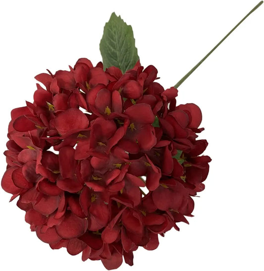 Artificial Cherry Red Hydrangea bouquet