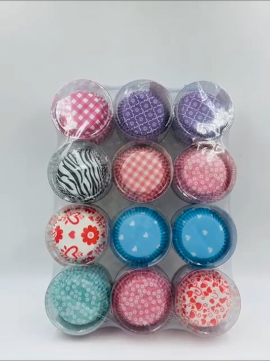 Cupcake liner pack of 100 ( Random colour) size -3 inch