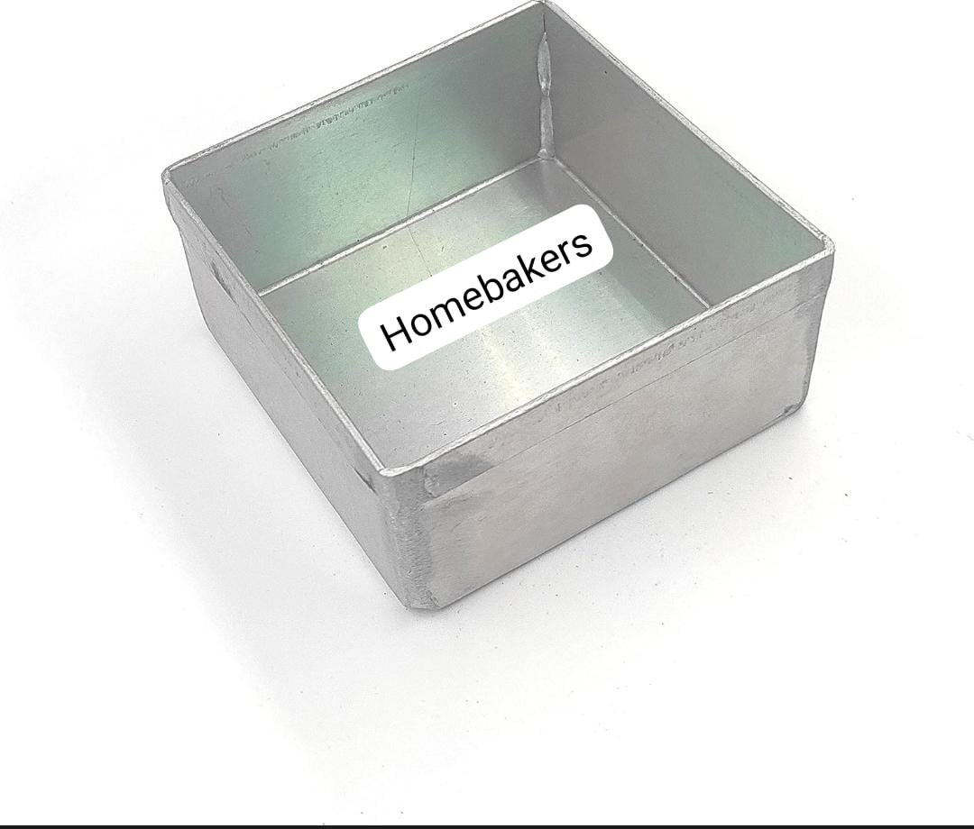 Heavy Duty Square Cake  tin 4*4*2 inch