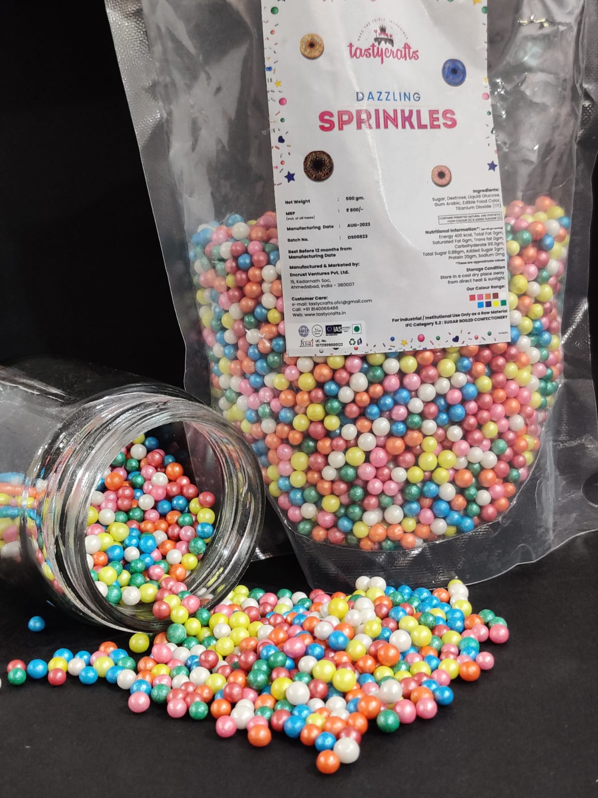 Tastycraft Mix color Balls Sprinkle 4mm