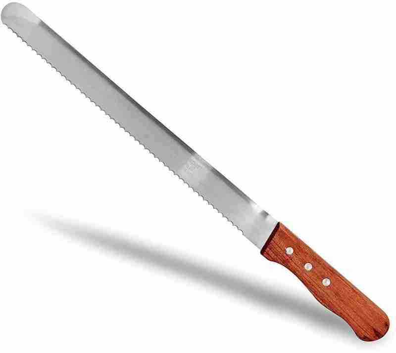 Flair Bread knife big tooth 14 inch wooden handle