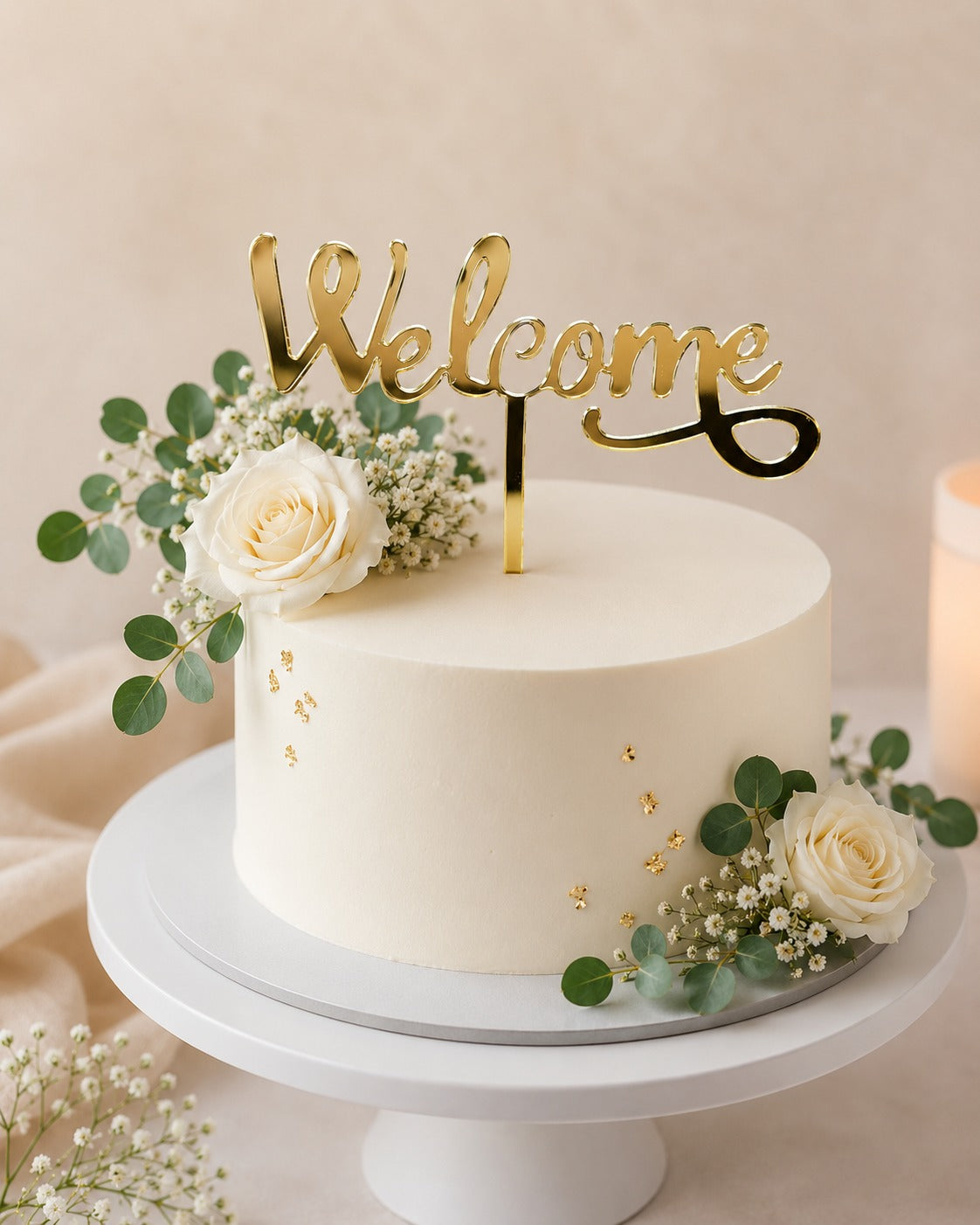 Welcome 3 Inch Acrylic Topper Pack Of 10