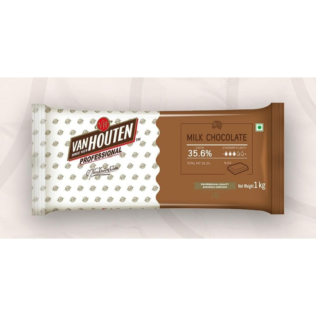 Van Houten Milk Chocolate 35.6% Cocoa 1 kg