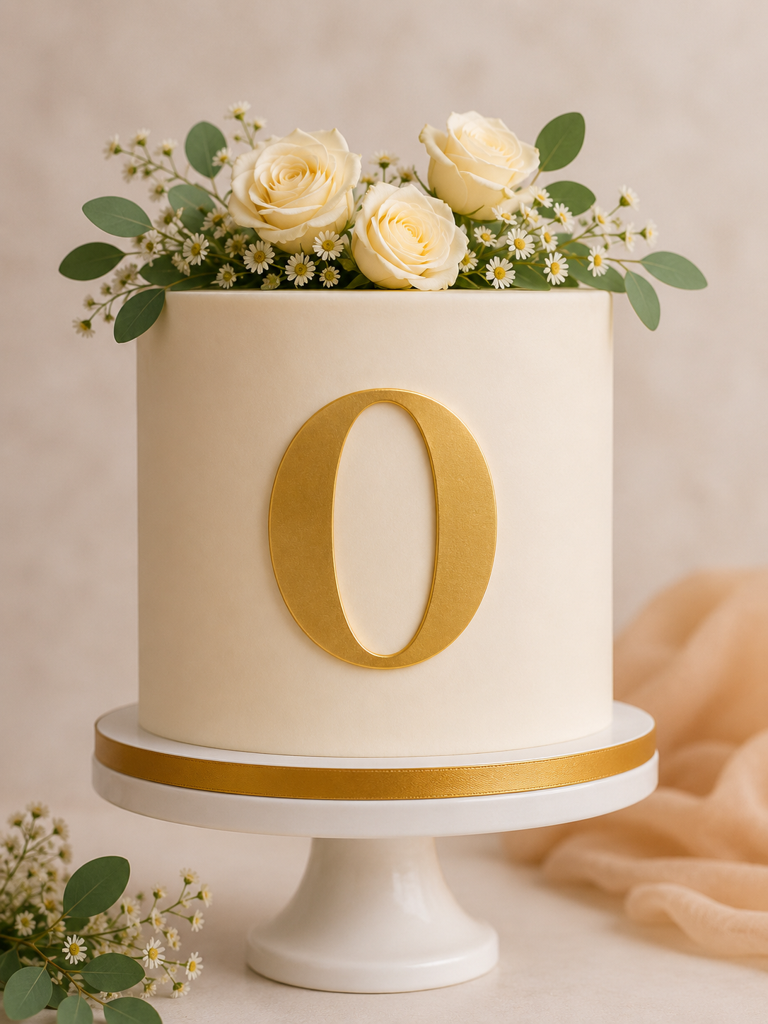 O Alphabet 2 inch Acrylic Topper