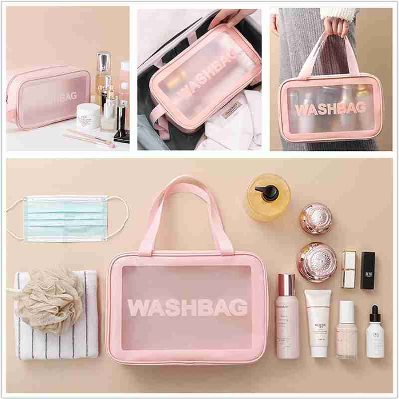 Wash bag set of 3 pouch random colour