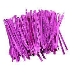 Twist tie Purple approx 150