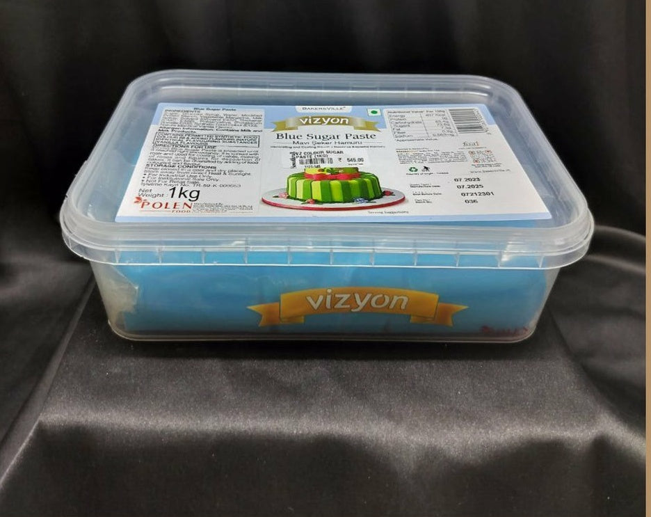 Vizyon Blue Sugar Paste 1kg