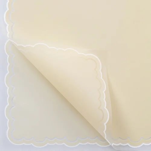 Flower Wrapping Paper Cream Pack Of 5 Size - 22x21.5 inch