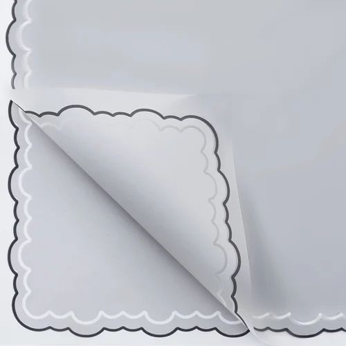 Flower Wrapping Paper Grey Pack Of 5 Size - 22x21.5 inch