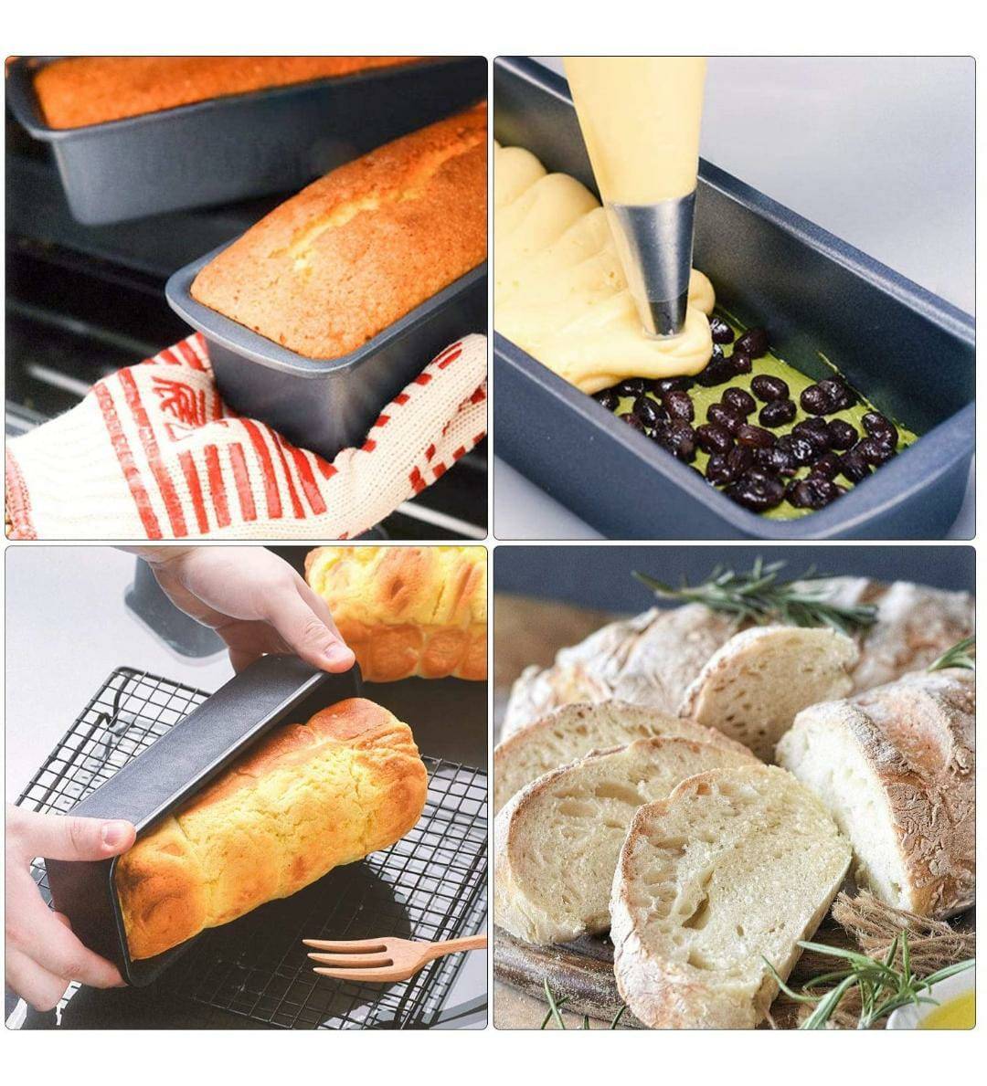 Bread loaf tin set of 3
8*2.5 inch
11*2.5 inch
12*2.5 inch
Premium Quality