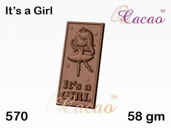 its a girl cacao mould