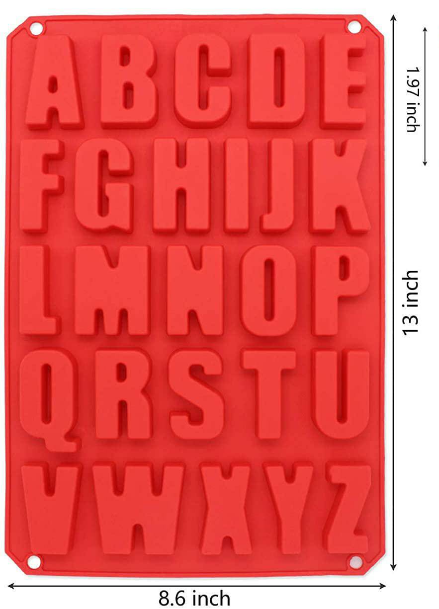 Silicon big alphabet mould