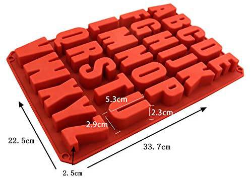 Silicon big alphabet mould