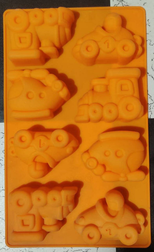 Train and Bike Silicon Mould

Size- 14.5 *6.8 inches