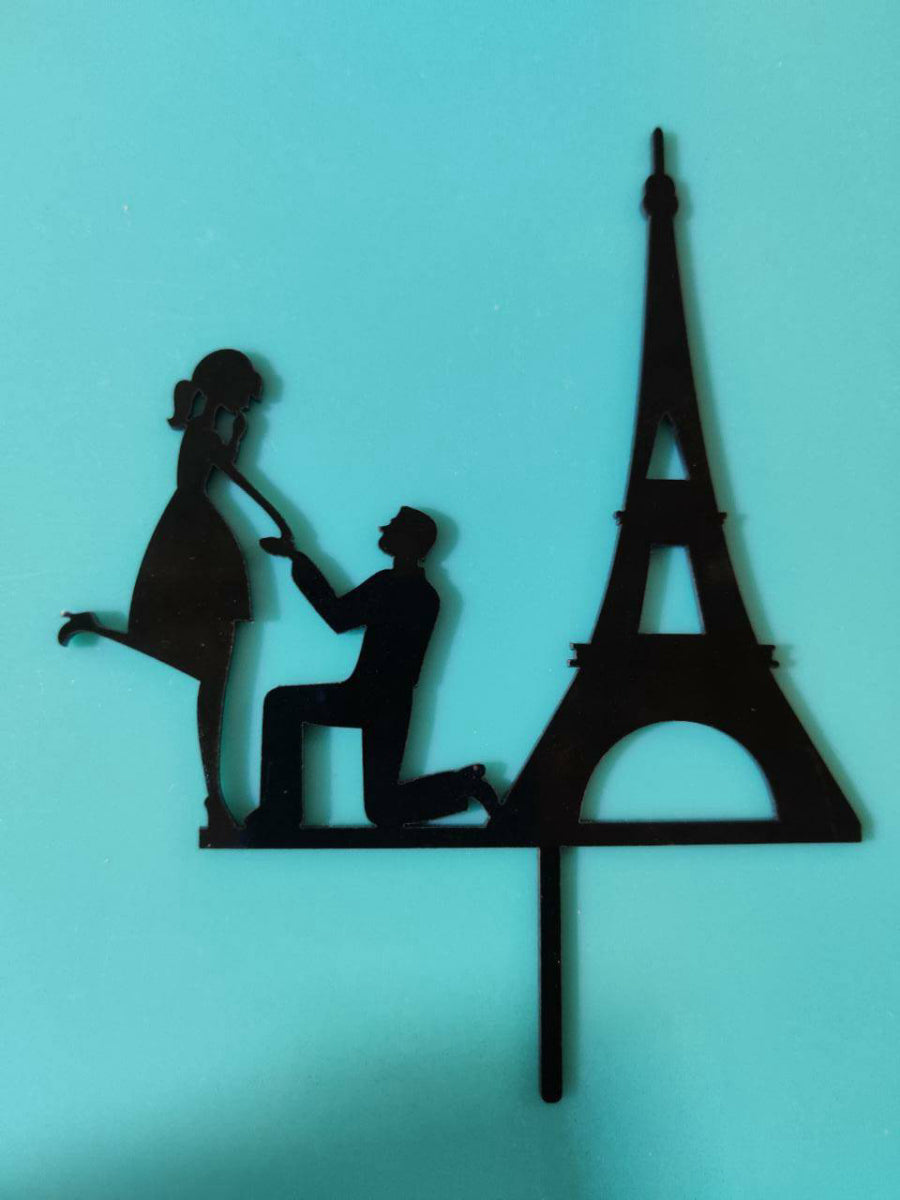 Eiffel Tower Cake Topper