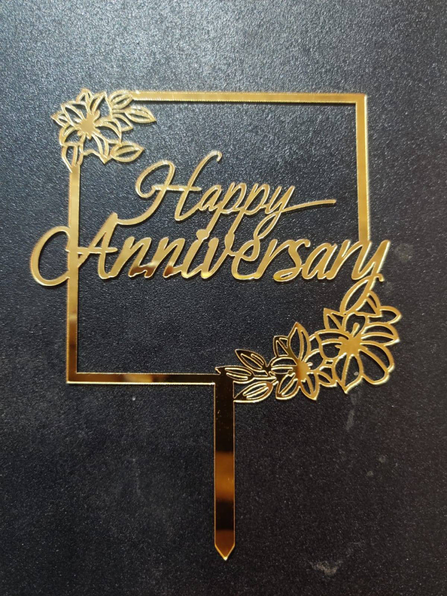 Happy Anniversary Cake Topper  RT00232