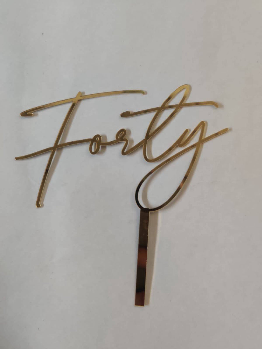 Forty Cake Topper