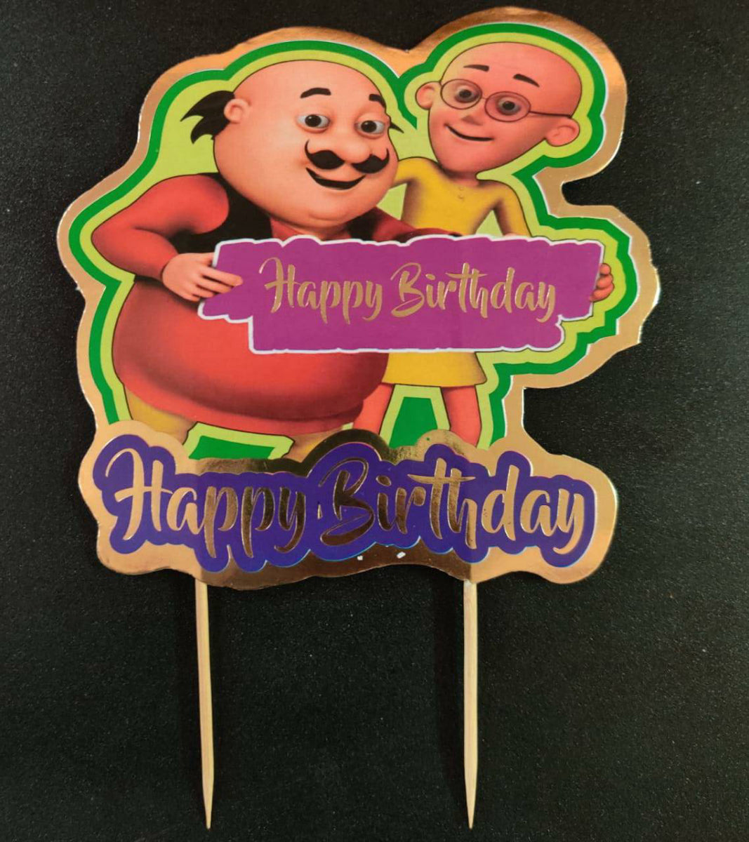 Motu Patlu Cake Topper 7 Inch