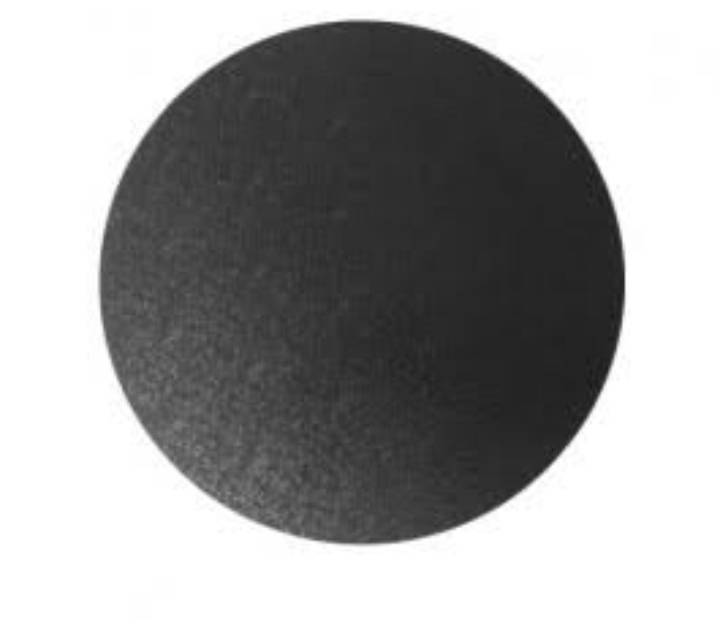 Black Round 1 Pound baseboard Size - 8 inch pack of 50