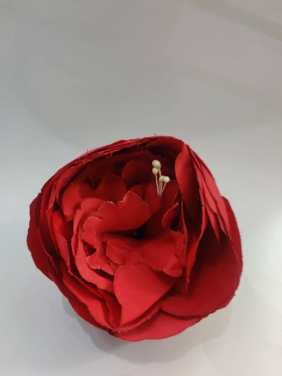 Big size Peony Artificial Flower Red Size 3 inchs