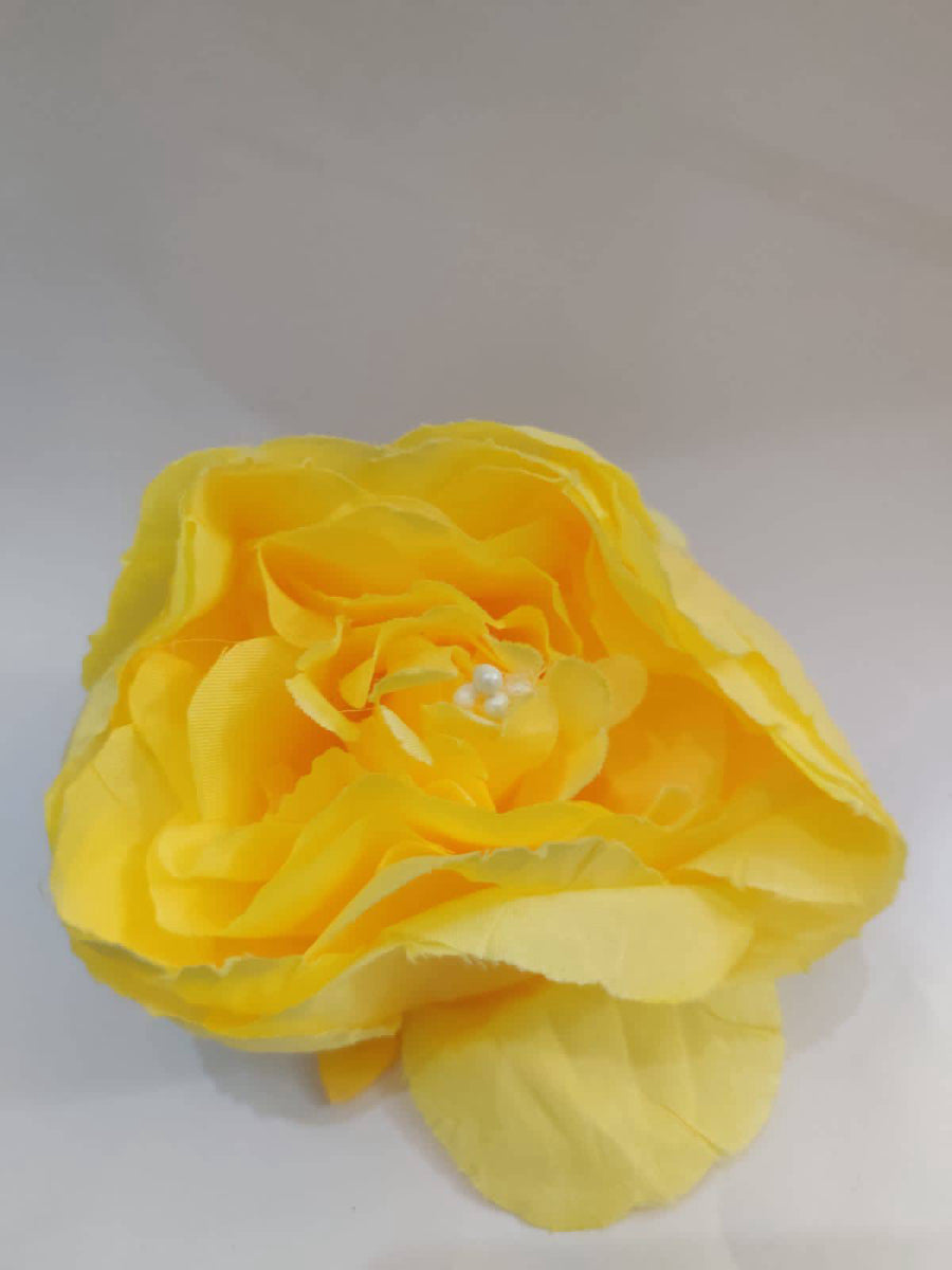 Big size Peony Artificial Flower Yellow Size 3 inchs