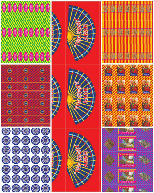 Diwali Cracker Sheet (Mix Design)