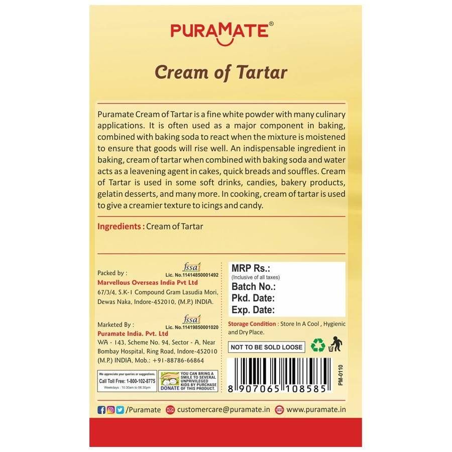 Puramate Cream of tartar
50gm