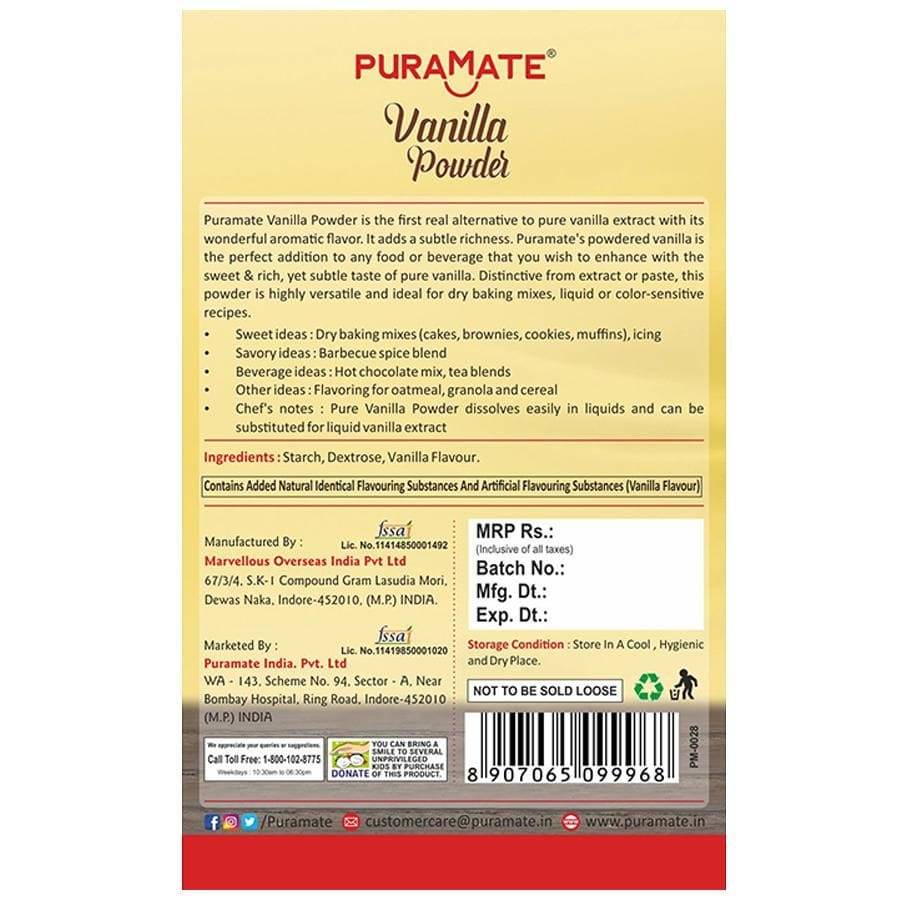 Puramate vanilla powder
100gm