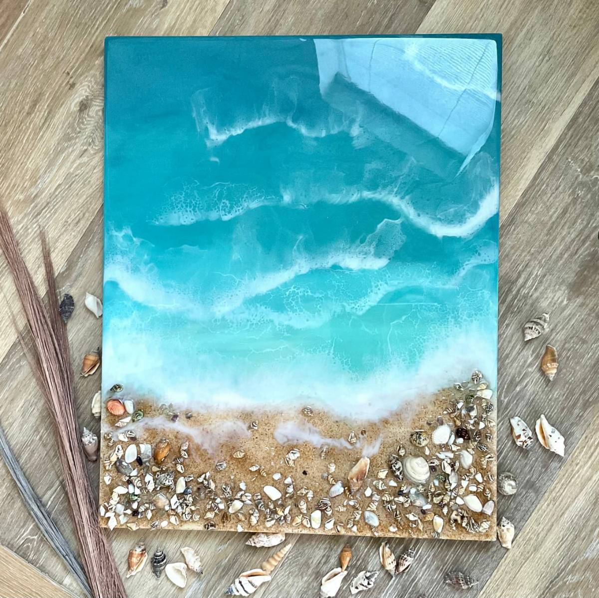 Sea shell Resin art