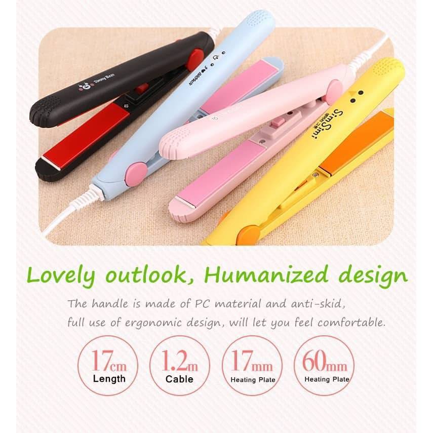 MINI HAIR STRAIGHTENER ( RANDOM COLOR)