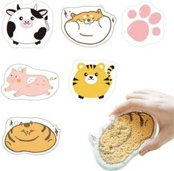Kitchen Non Stick Compressed Pulp Sponge / Cartoon Shape Dish,clothes,body scrubber Set of 1