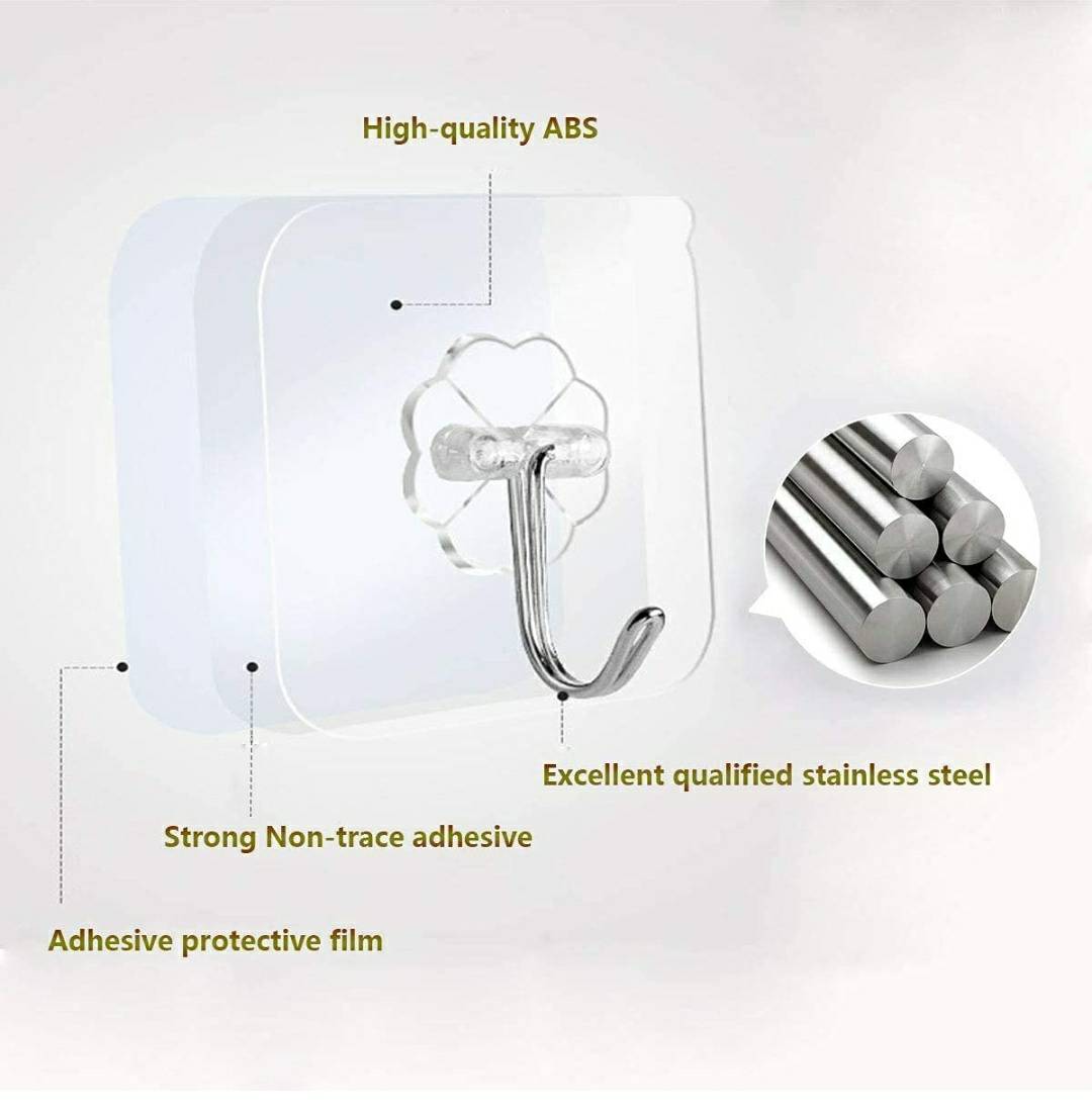 Addesive hooks 
Pack of 10